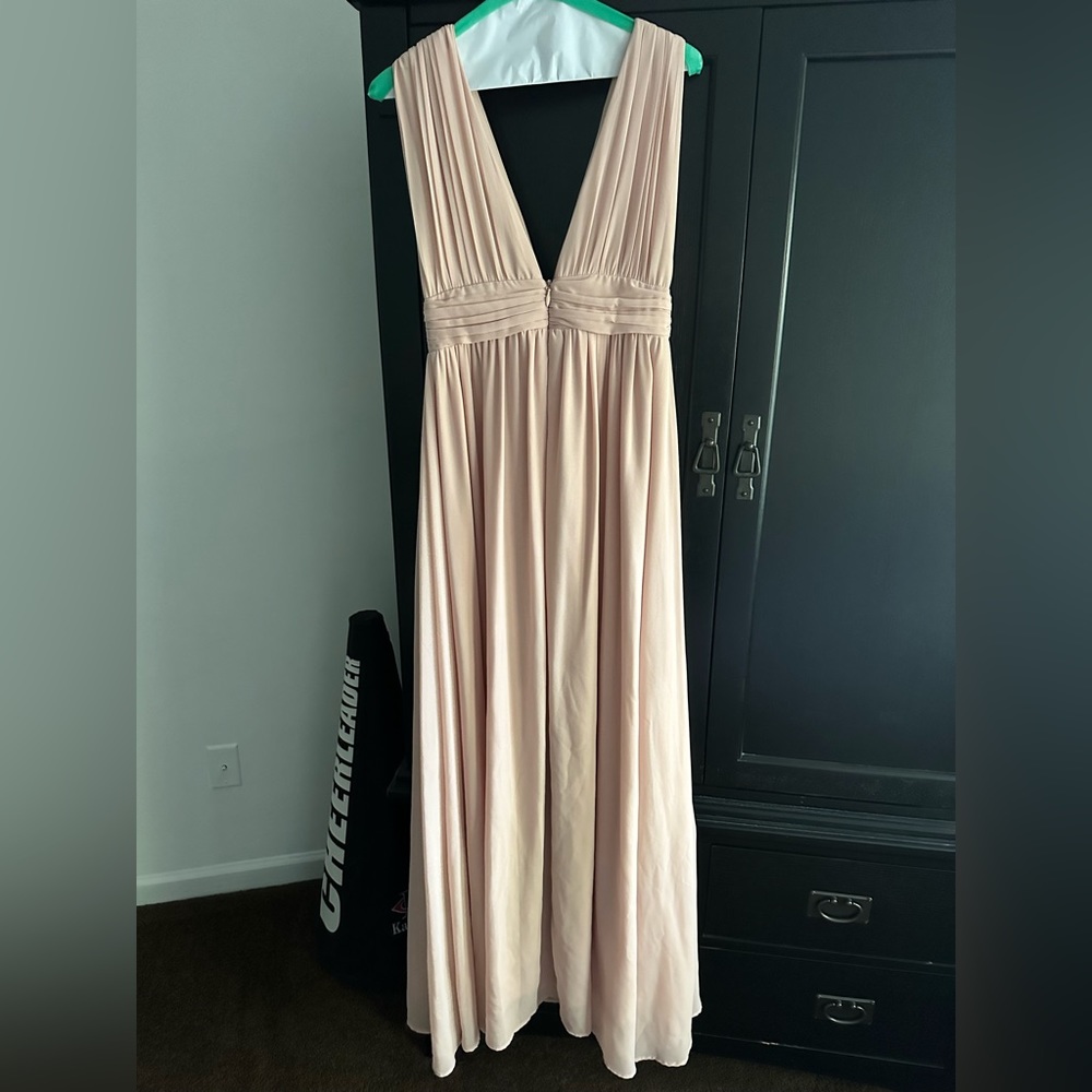 Lulu’s Blush Dress with slit